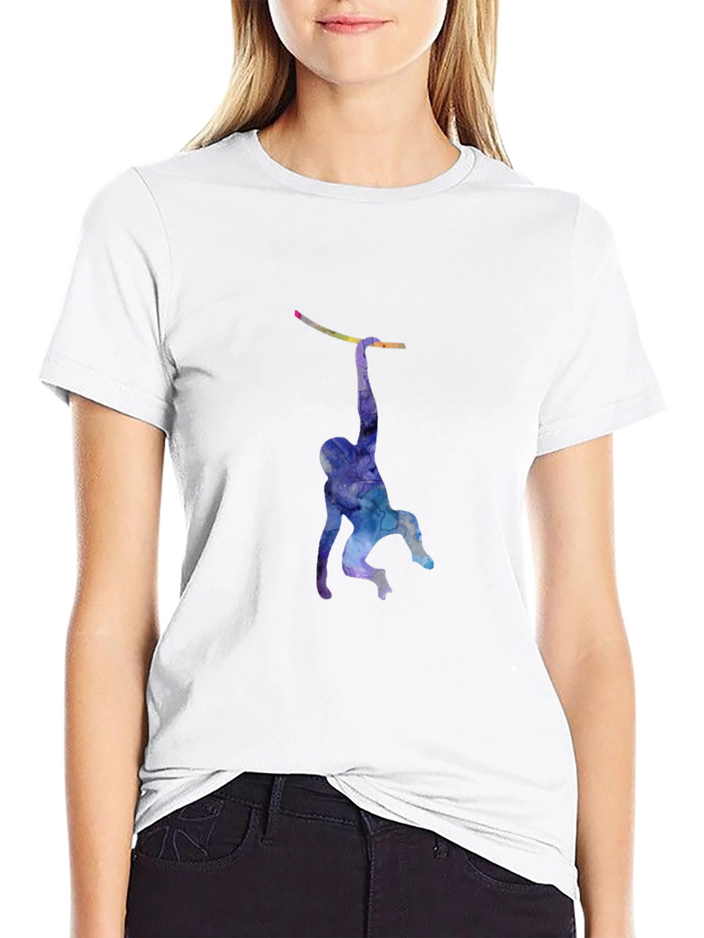 Monkeying Around: Mens Black Graphic T-Shirt