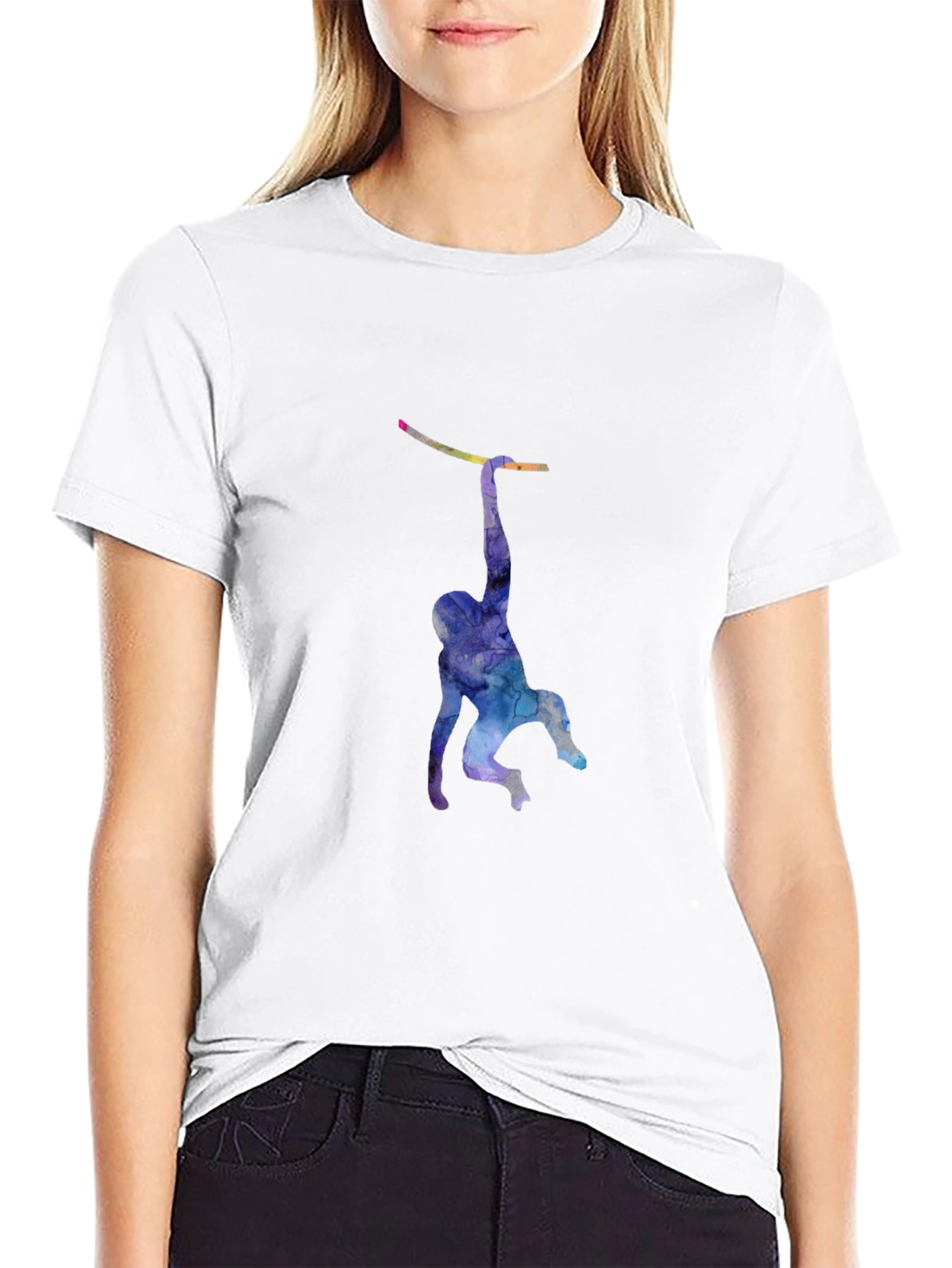 Monkeying Around: Mens Black Graphic T-Shirt