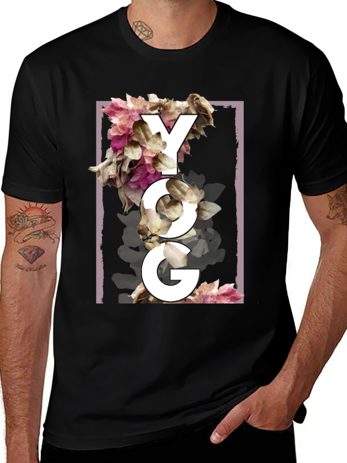 Floral YOG Graphic T-Shirt - Unisex