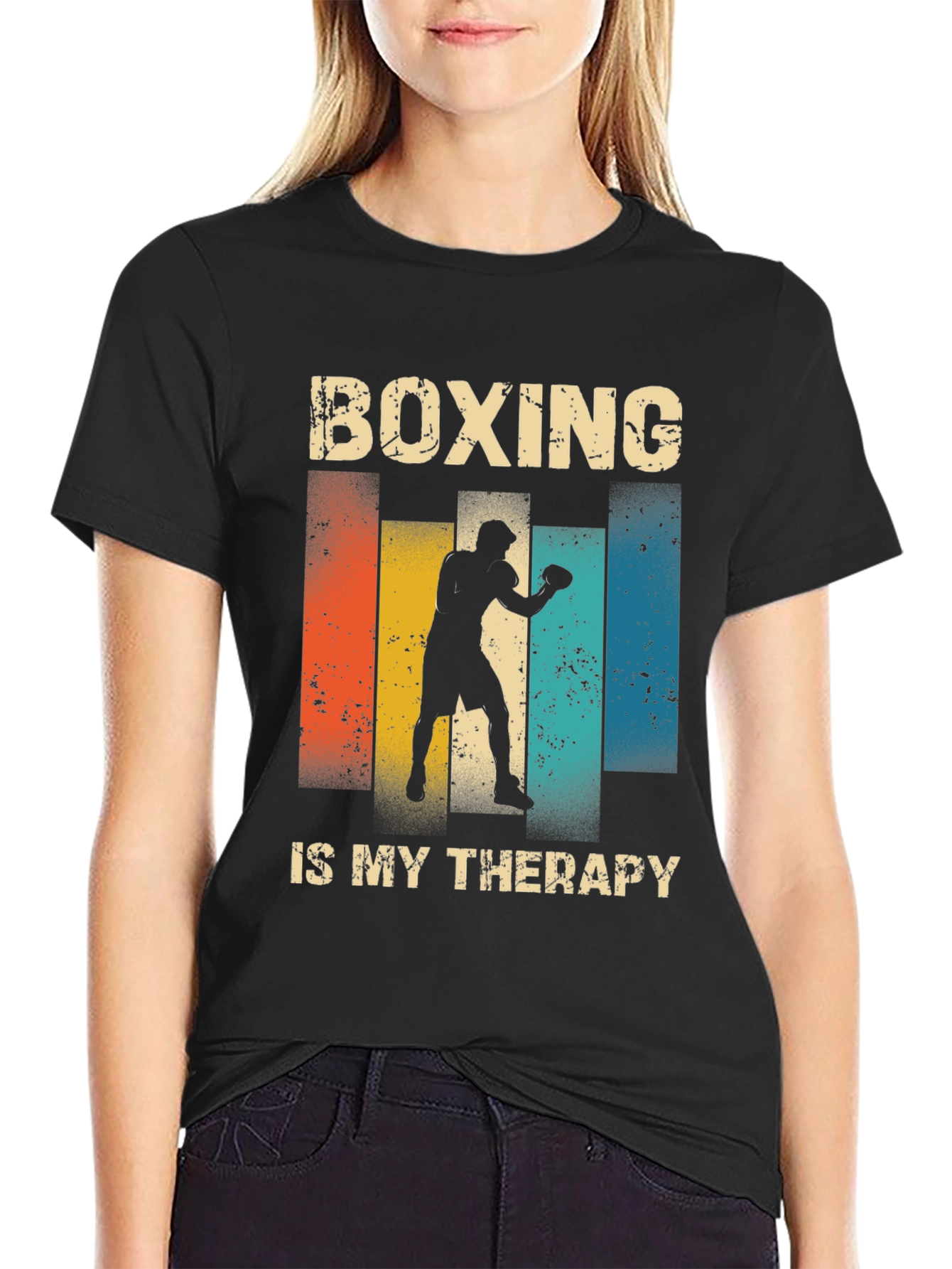Boxing is My Therapy Graphic Tee