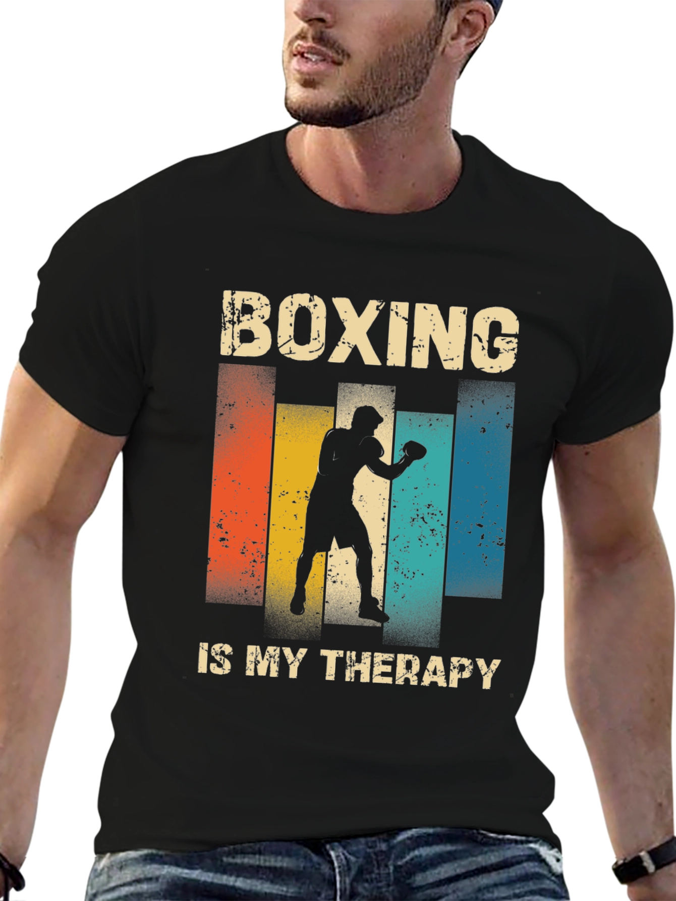 Boxing is My Therapy Graphic Tee