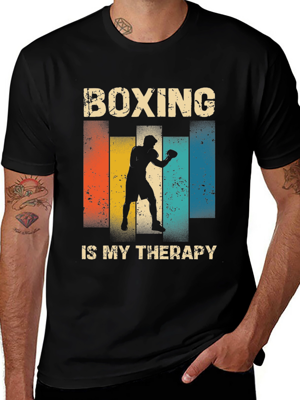 Boxing is My Therapy Graphic Tee