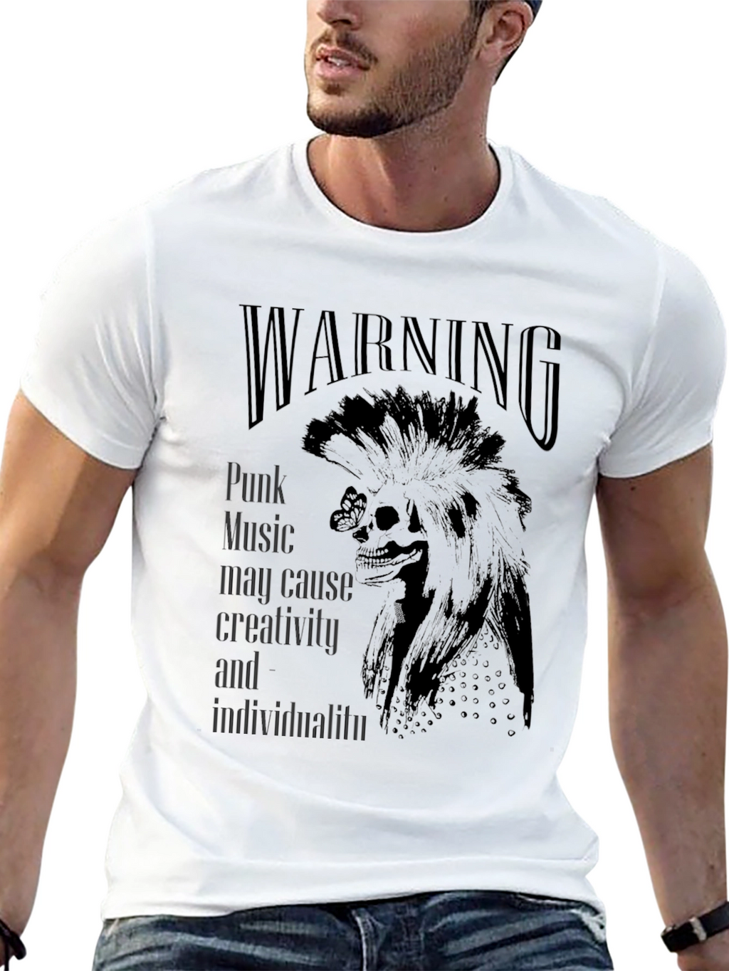 Punk Music Warning T-Shirt