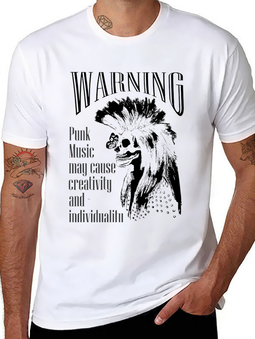 Punk Music Warning T-Shirt