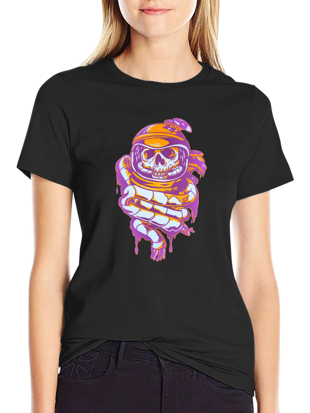Skull Astronaut Graphic Tee