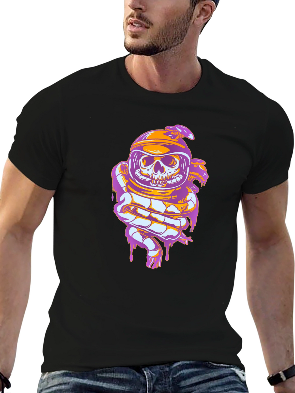 Skull Astronaut Graphic Tee