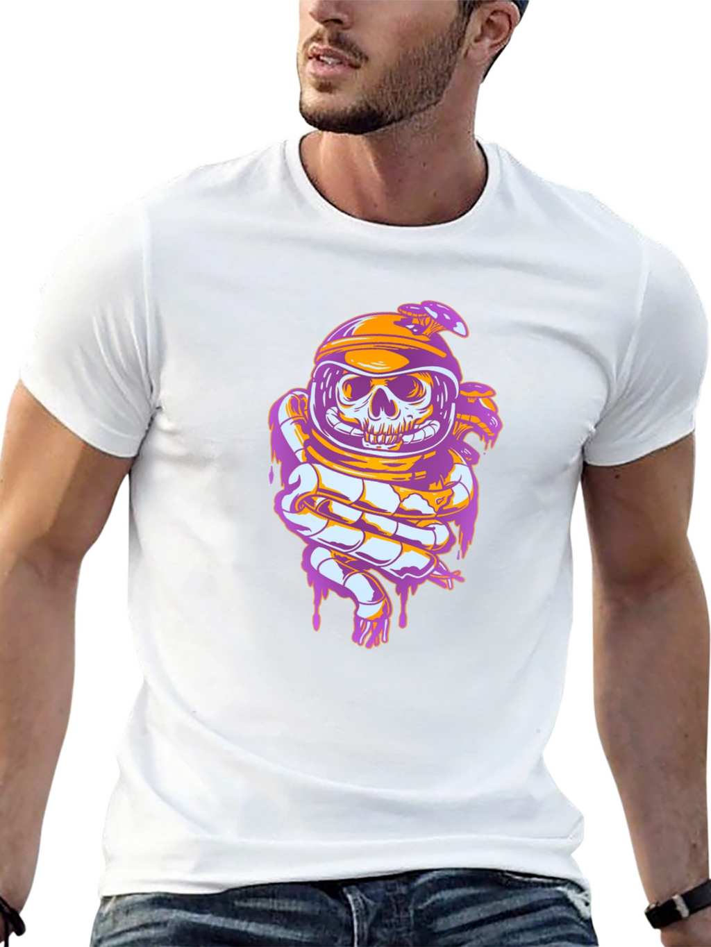 Skull Astronaut Graphic Tee