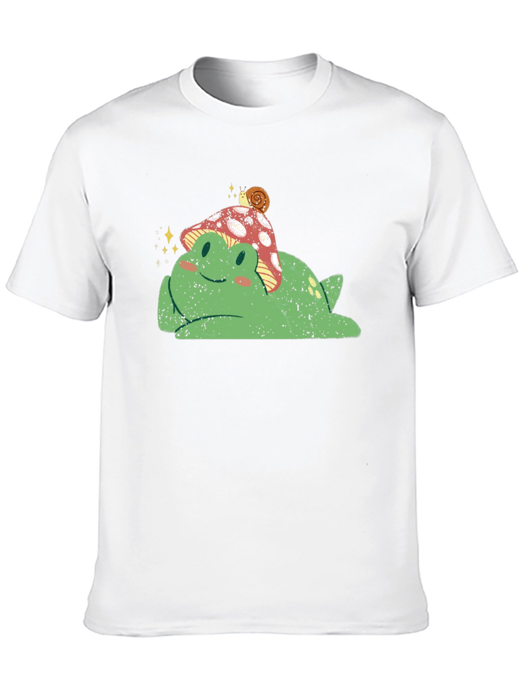 Frog with Mushroom Hat Graphic Tee