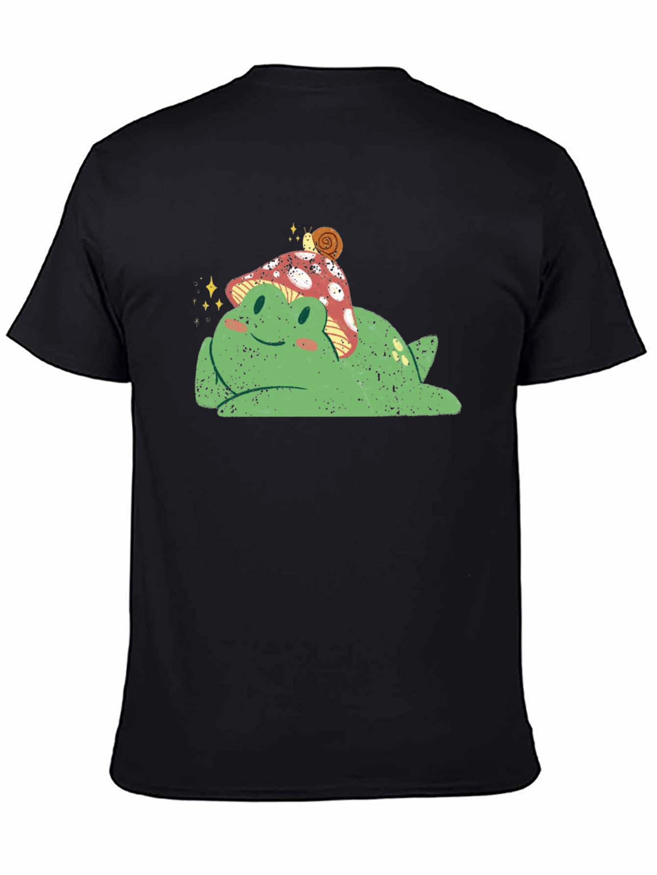Frog with Mushroom Hat Graphic Tee