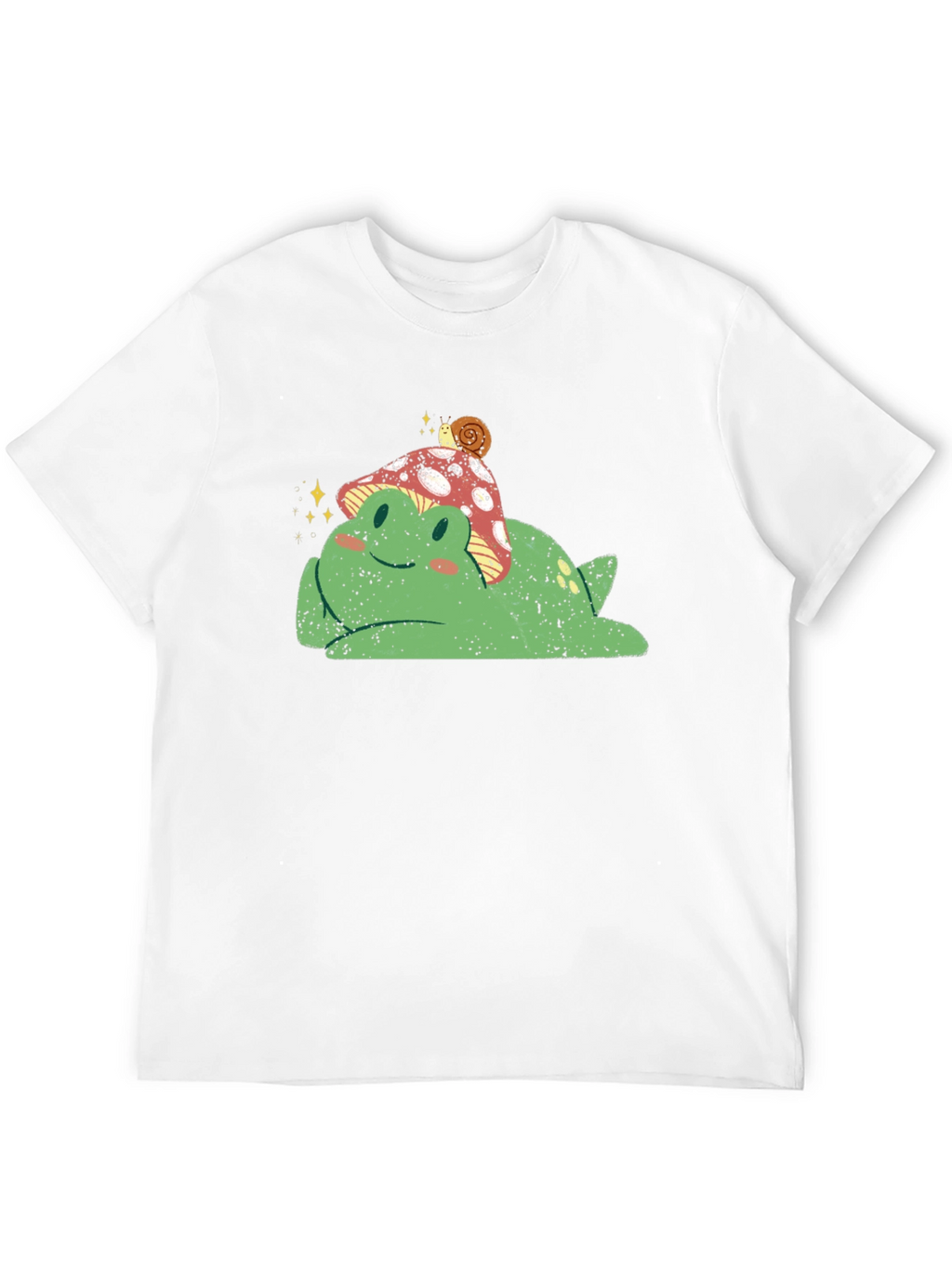 Frog with Mushroom Hat Graphic Tee