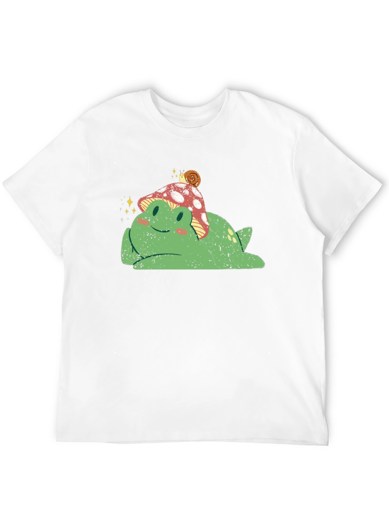 Frog with Mushroom Hat Graphic Tee