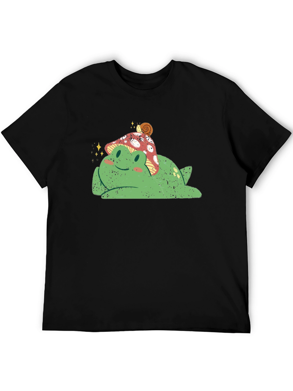 Frog with Mushroom Hat Graphic Tee