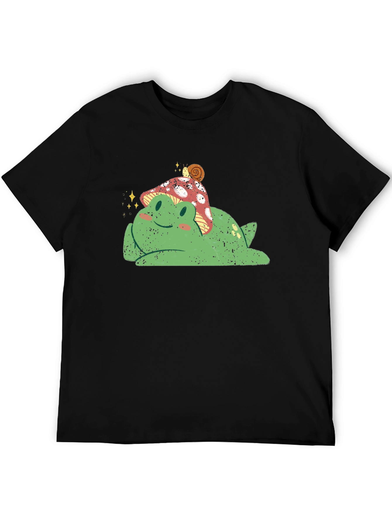 Frog with Mushroom Hat Graphic Tee