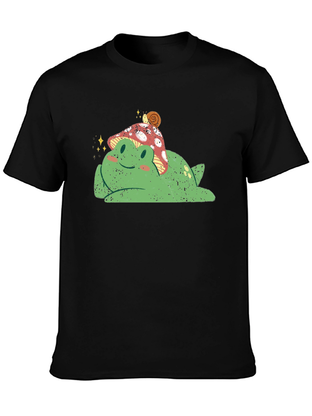 Frog with Mushroom Hat Graphic Tee