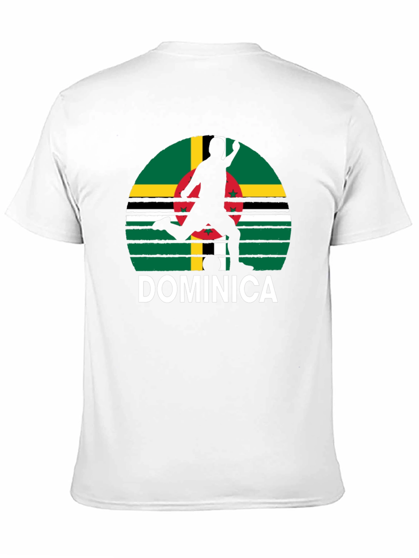 Dominica Soccer T-Shirt - Black Tee