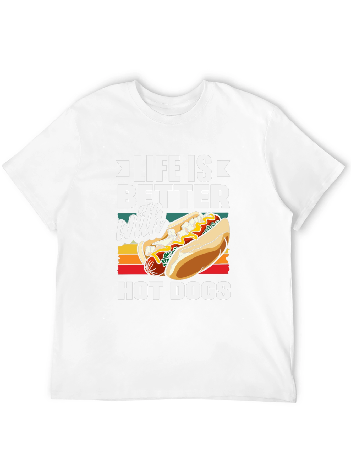 Life Is Better With Hot Dogs Graphic Tee