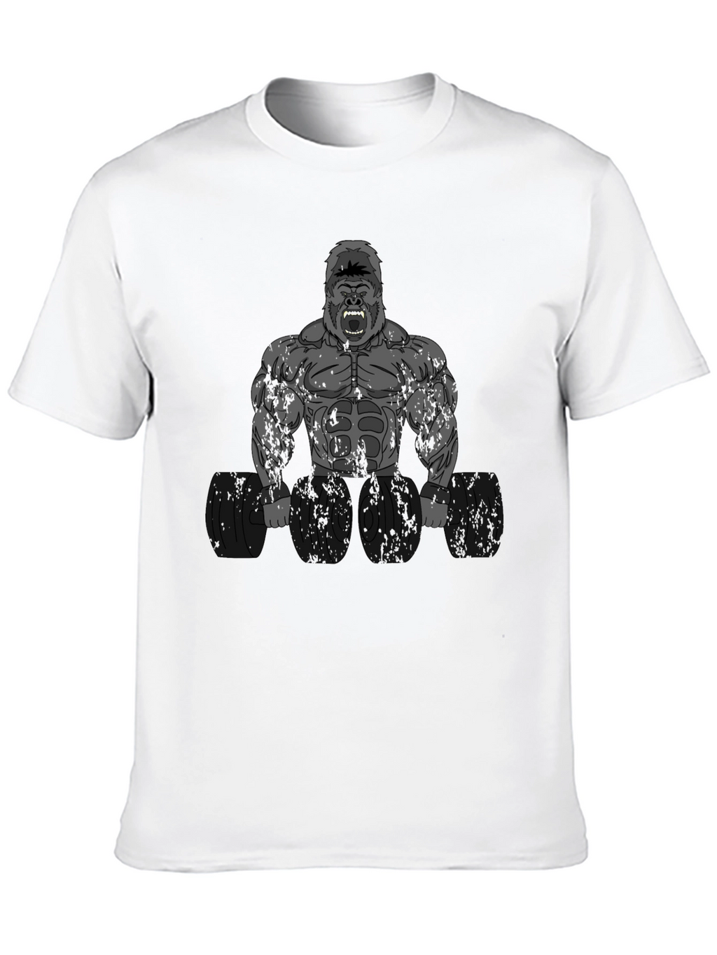 Bodybuilding Gorilla Graphic T-Shirt