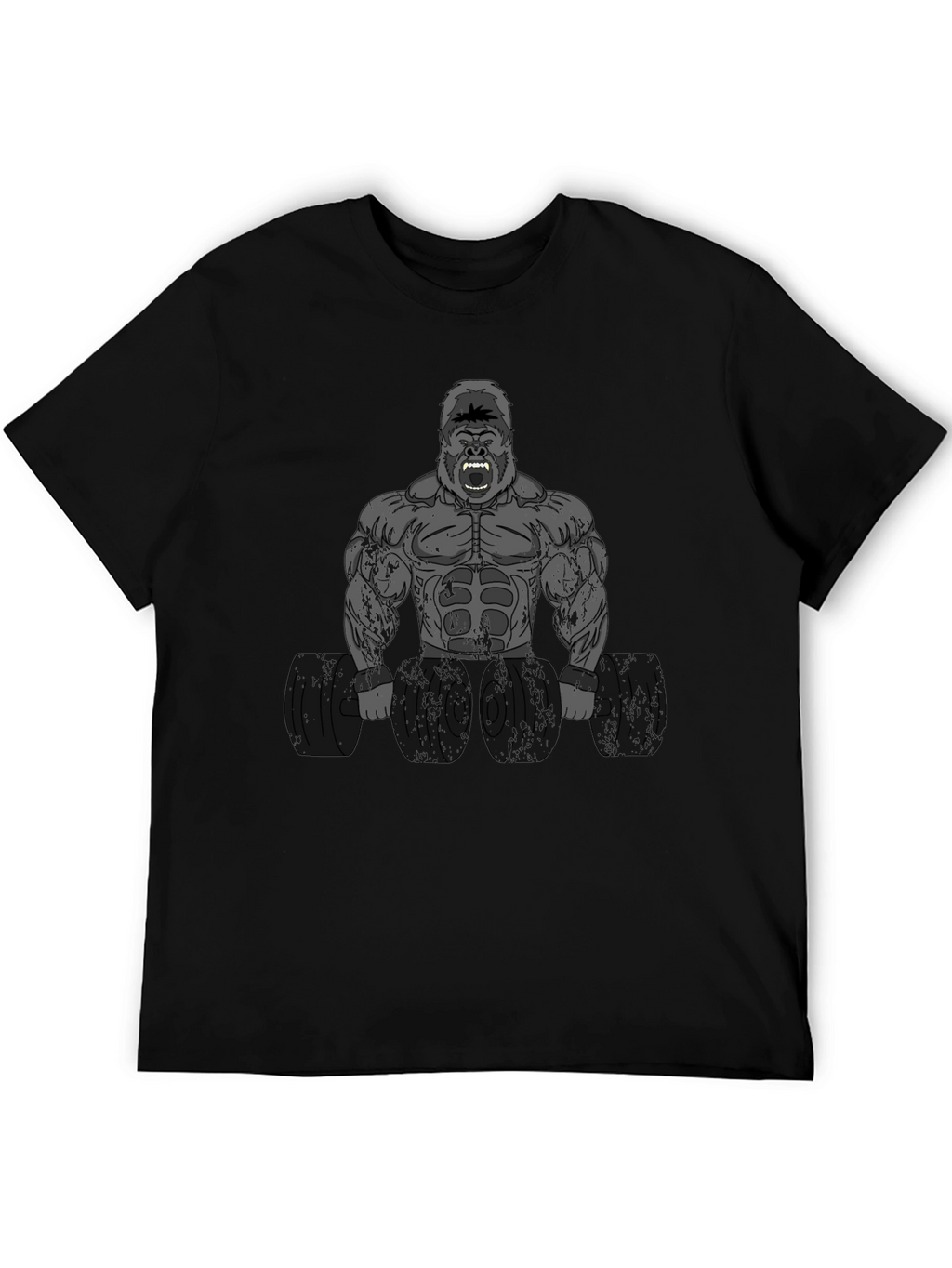 Bodybuilding Gorilla Graphic T-Shirt