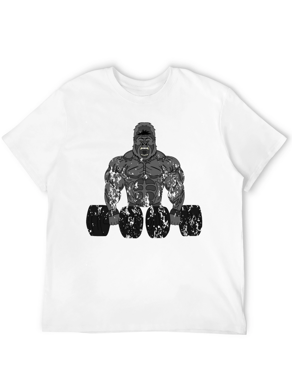Bodybuilding Gorilla Graphic T-Shirt