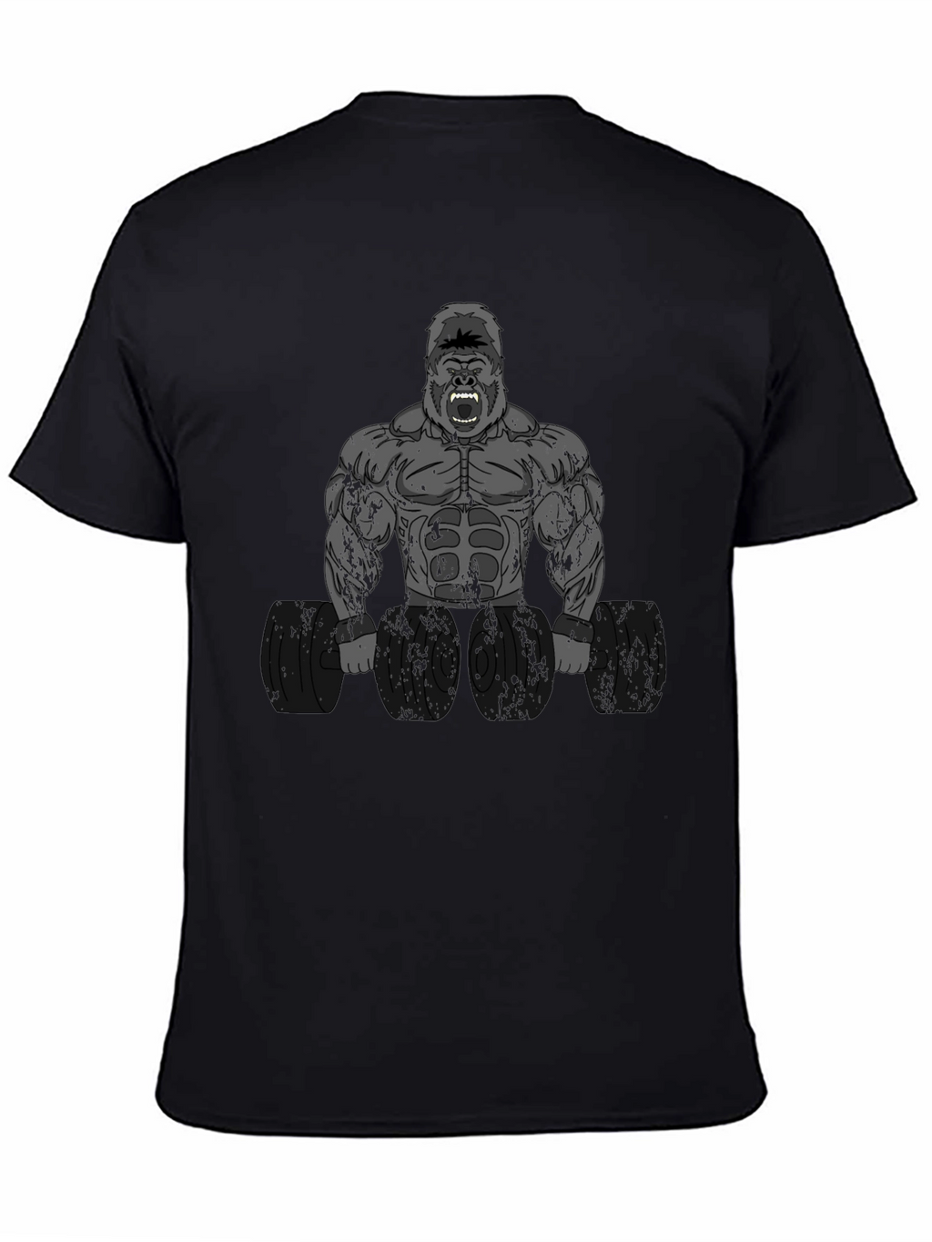 Bodybuilding Gorilla Graphic T-Shirt