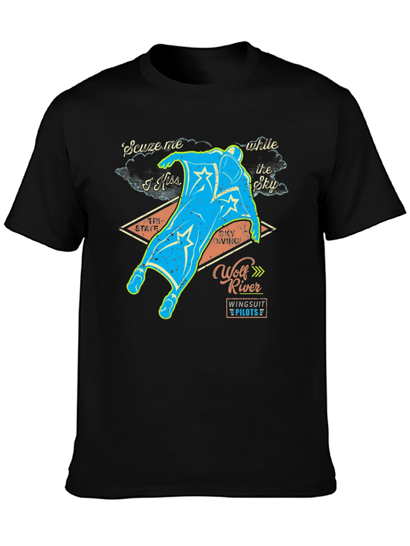 Wolf River Wingsuit Pilots Graphic Tee