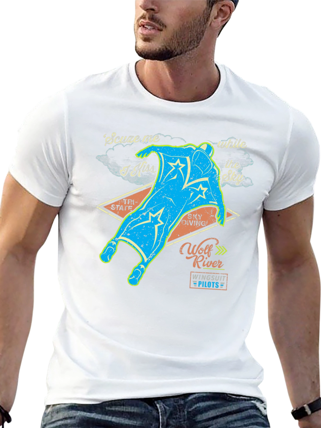 Wolf River Wingsuit Pilots Graphic Tee