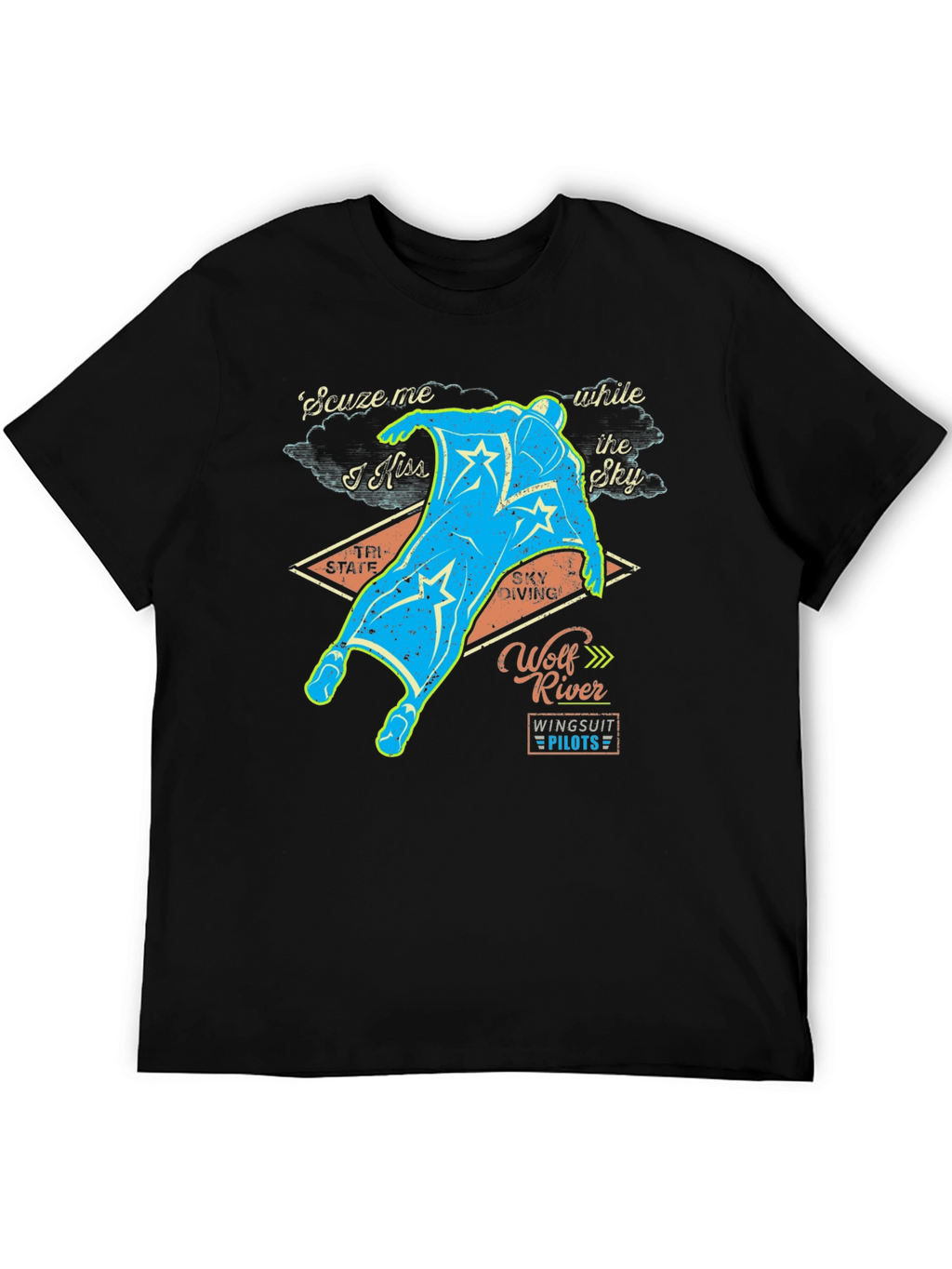 Wolf River Wingsuit Pilots Graphic Tee
