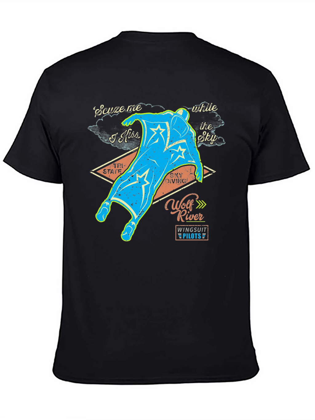 Wolf River Wingsuit Pilots Graphic Tee