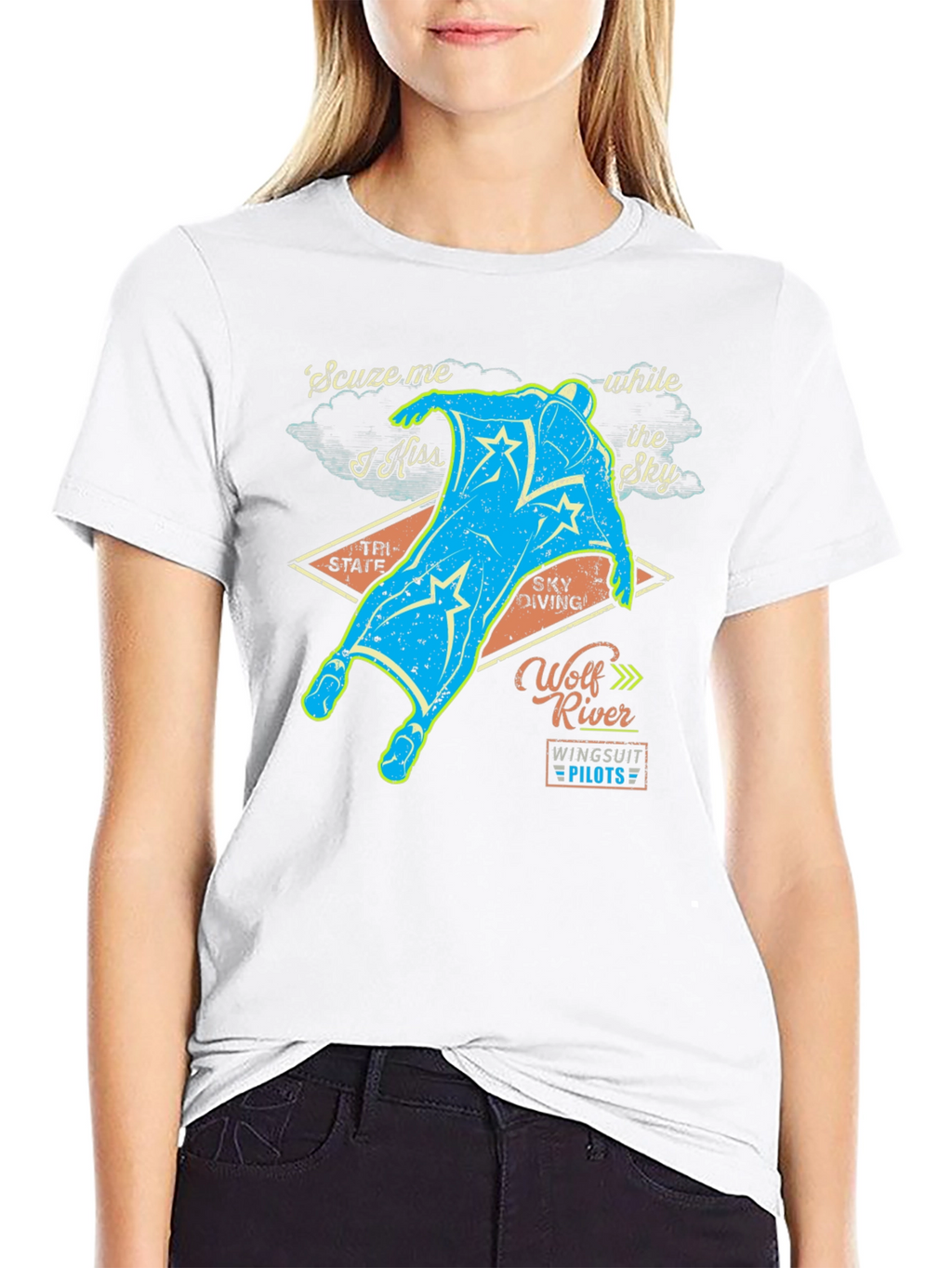 Wolf River Wingsuit Pilots Graphic Tee