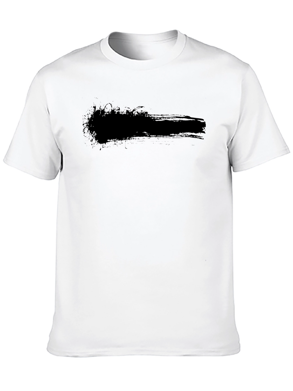 Mens Black Graphic Tee - Grunge Style