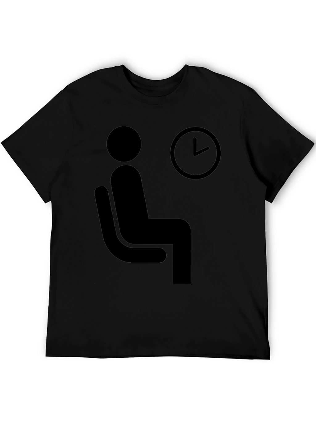Waiting Time T-Shirt - Funny Waiting Man Graphic Tee