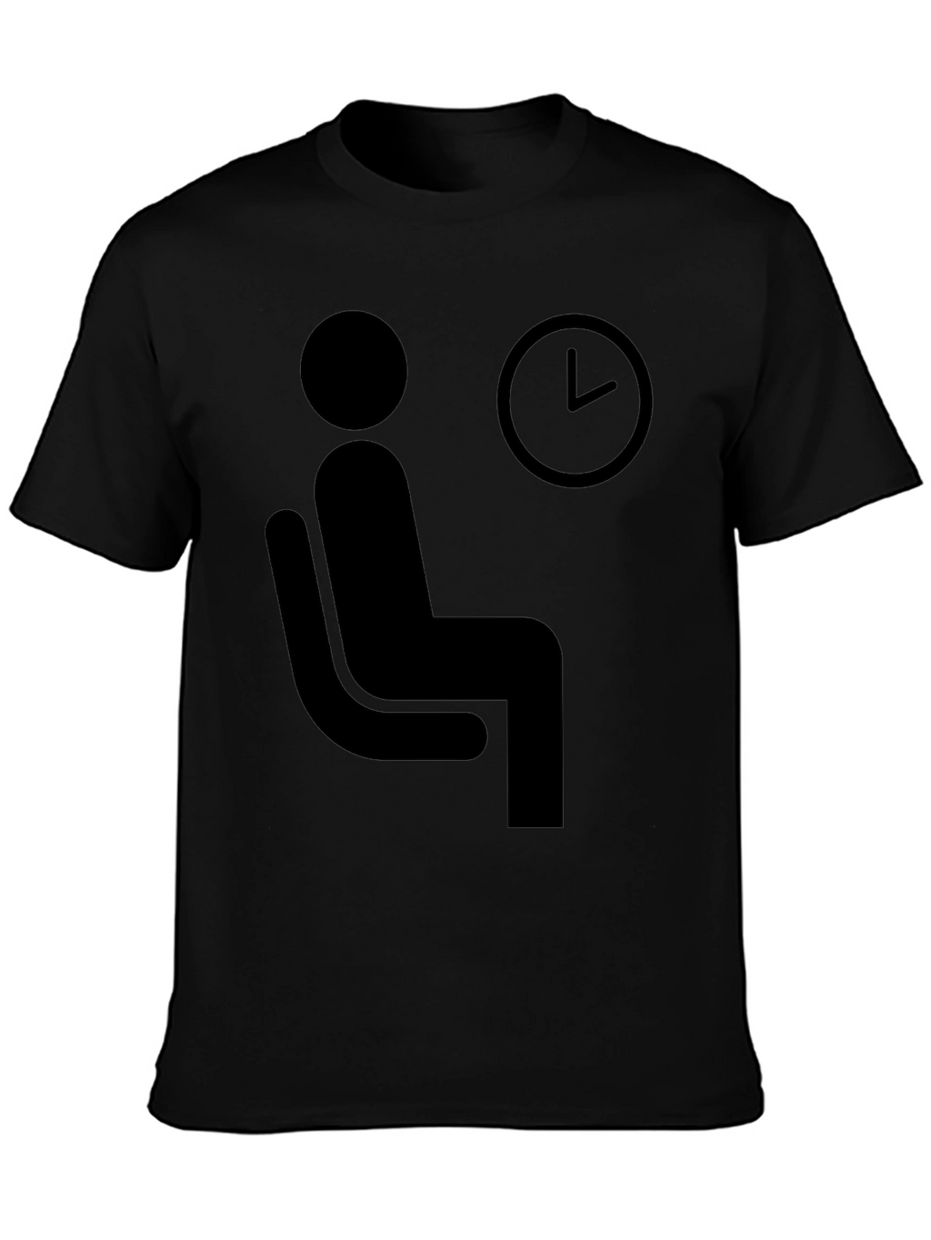 Waiting Time T-Shirt - Funny Waiting Man Graphic Tee