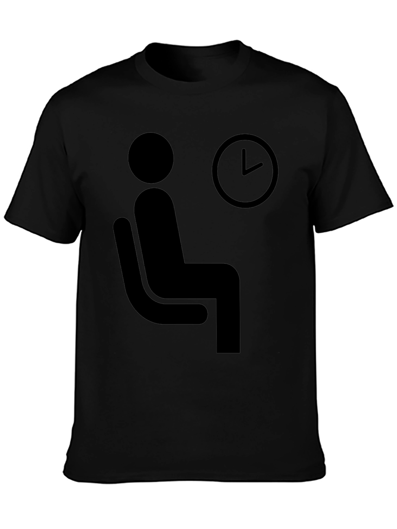 Waiting Time T-Shirt - Funny Waiting Man Graphic Tee