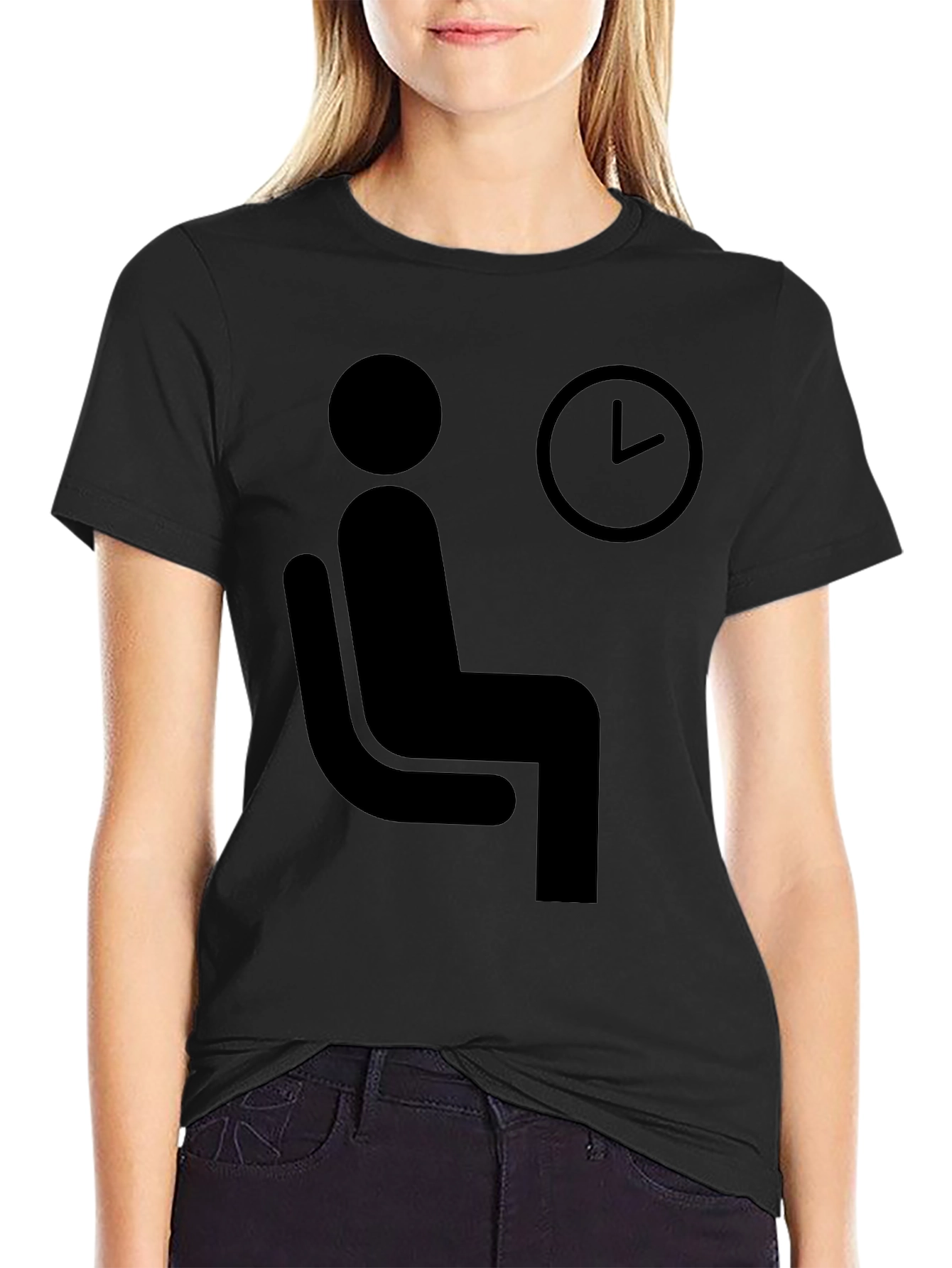 Waiting Time T-Shirt - Funny Waiting Man Graphic Tee