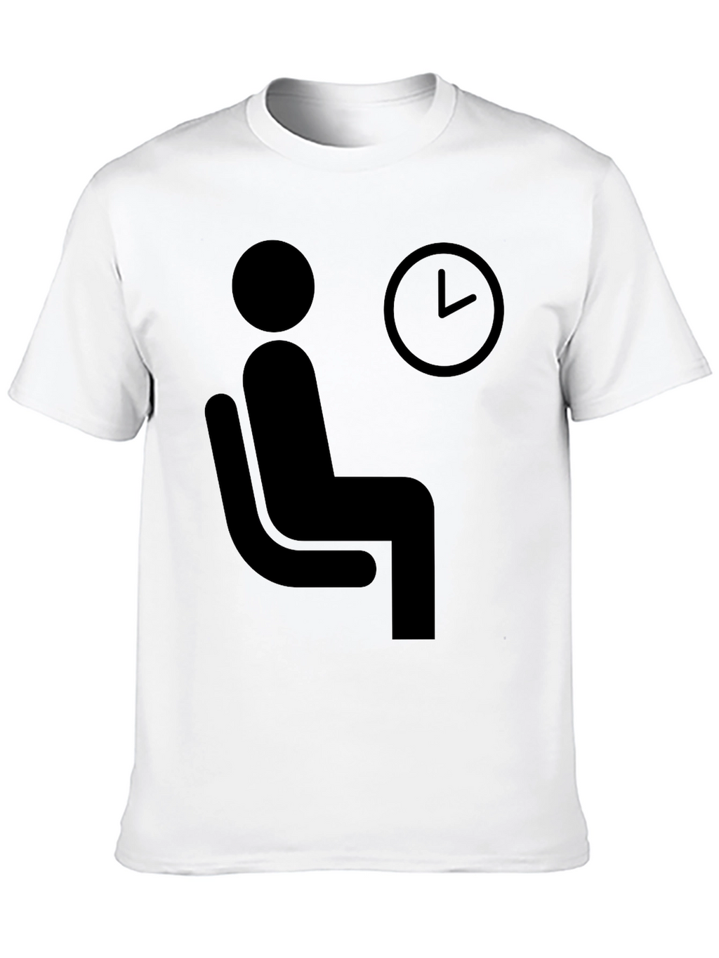 Waiting Time T-Shirt - Funny Waiting Man Graphic Tee