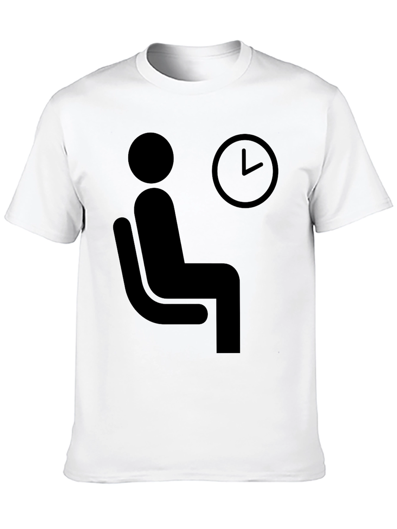 Waiting Time T-Shirt - Funny Waiting Man Graphic Tee