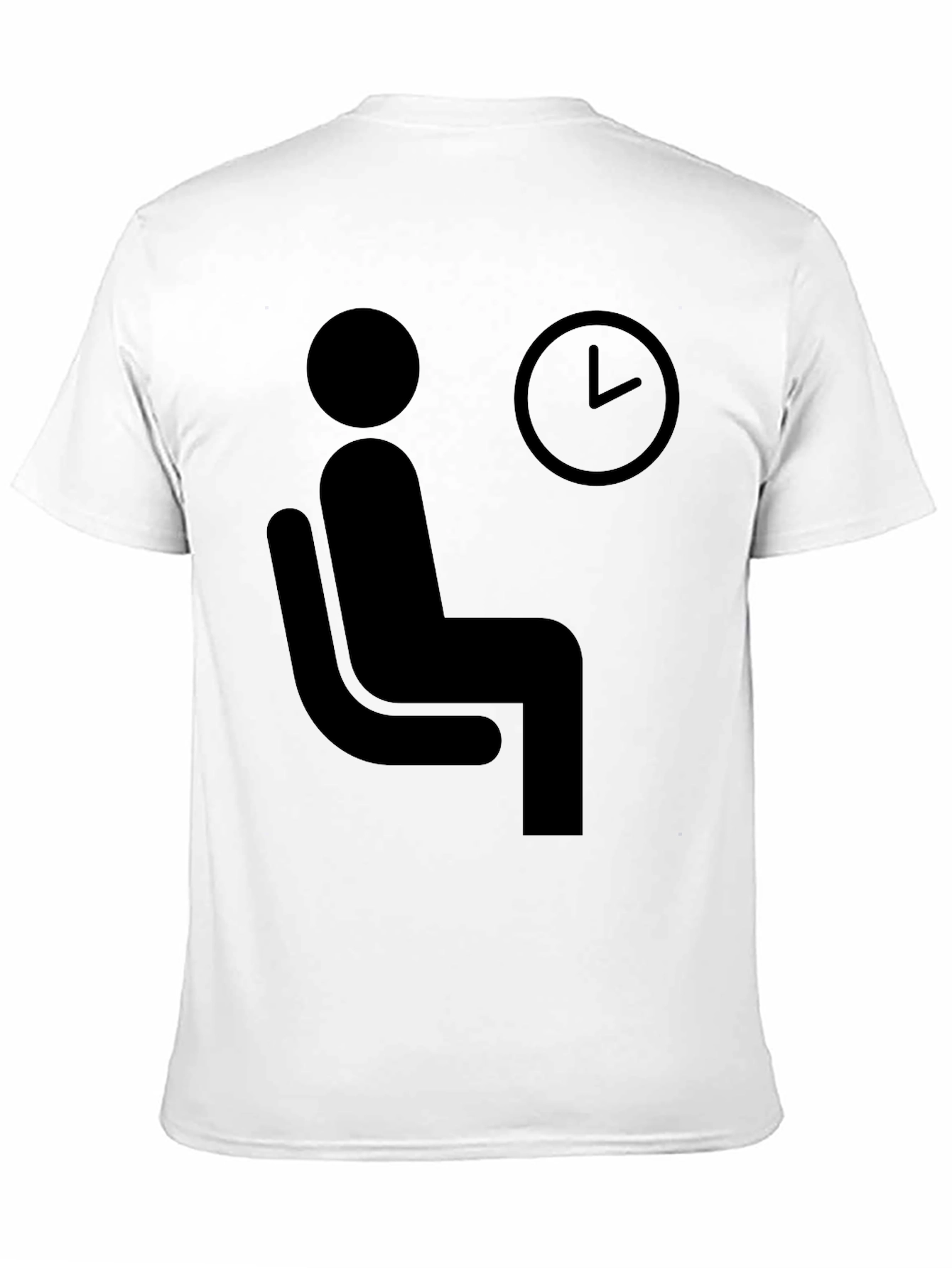 Waiting Time T-Shirt - Funny Waiting Man Graphic Tee