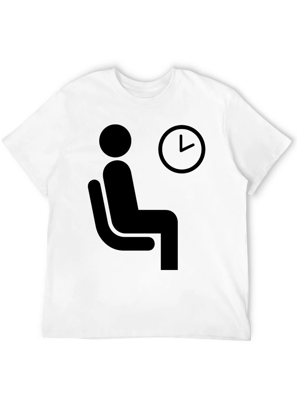 Waiting Time T-Shirt - Funny Waiting Man Graphic Tee
