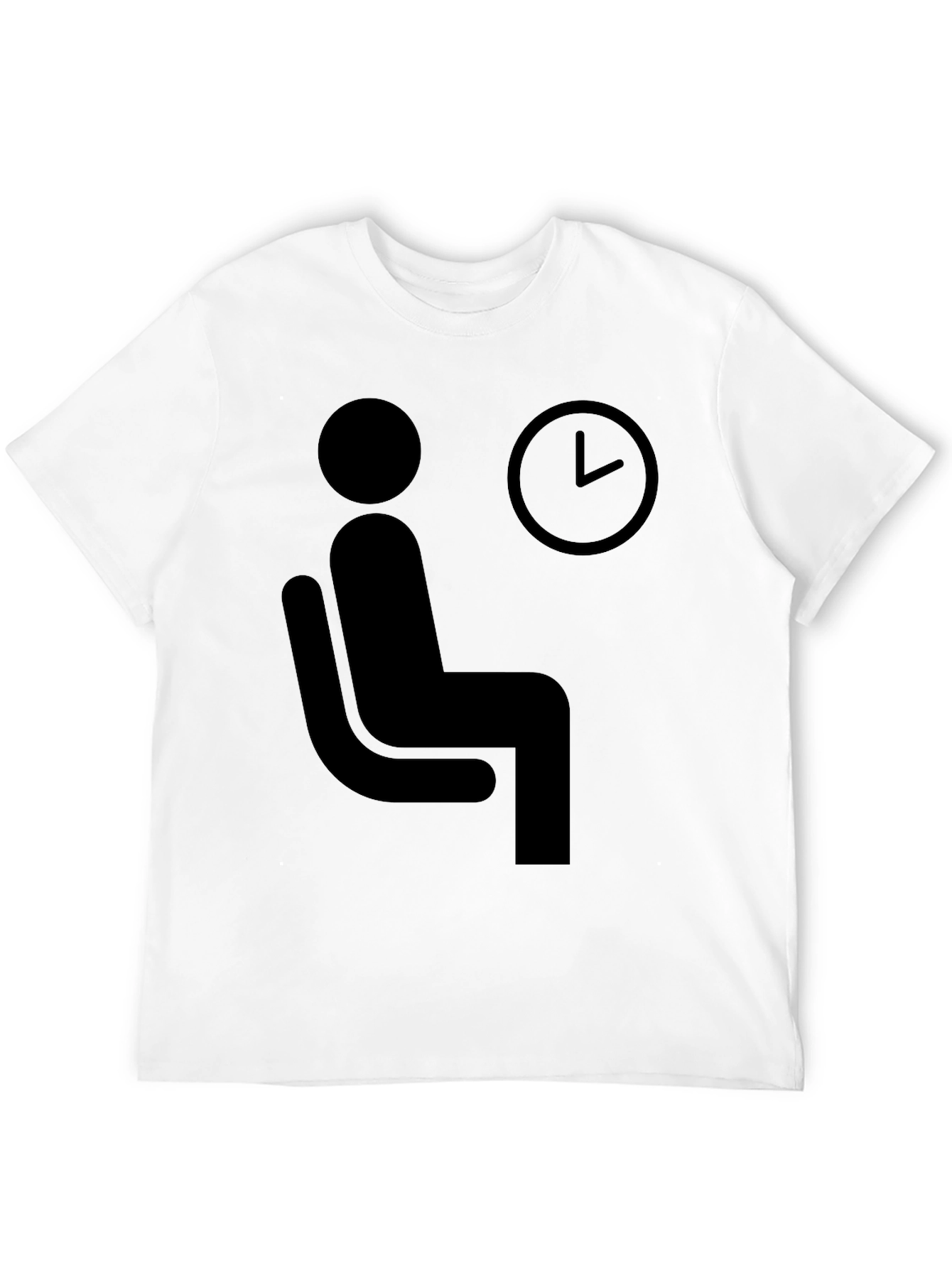 Waiting Time T-Shirt - Funny Waiting Man Graphic Tee