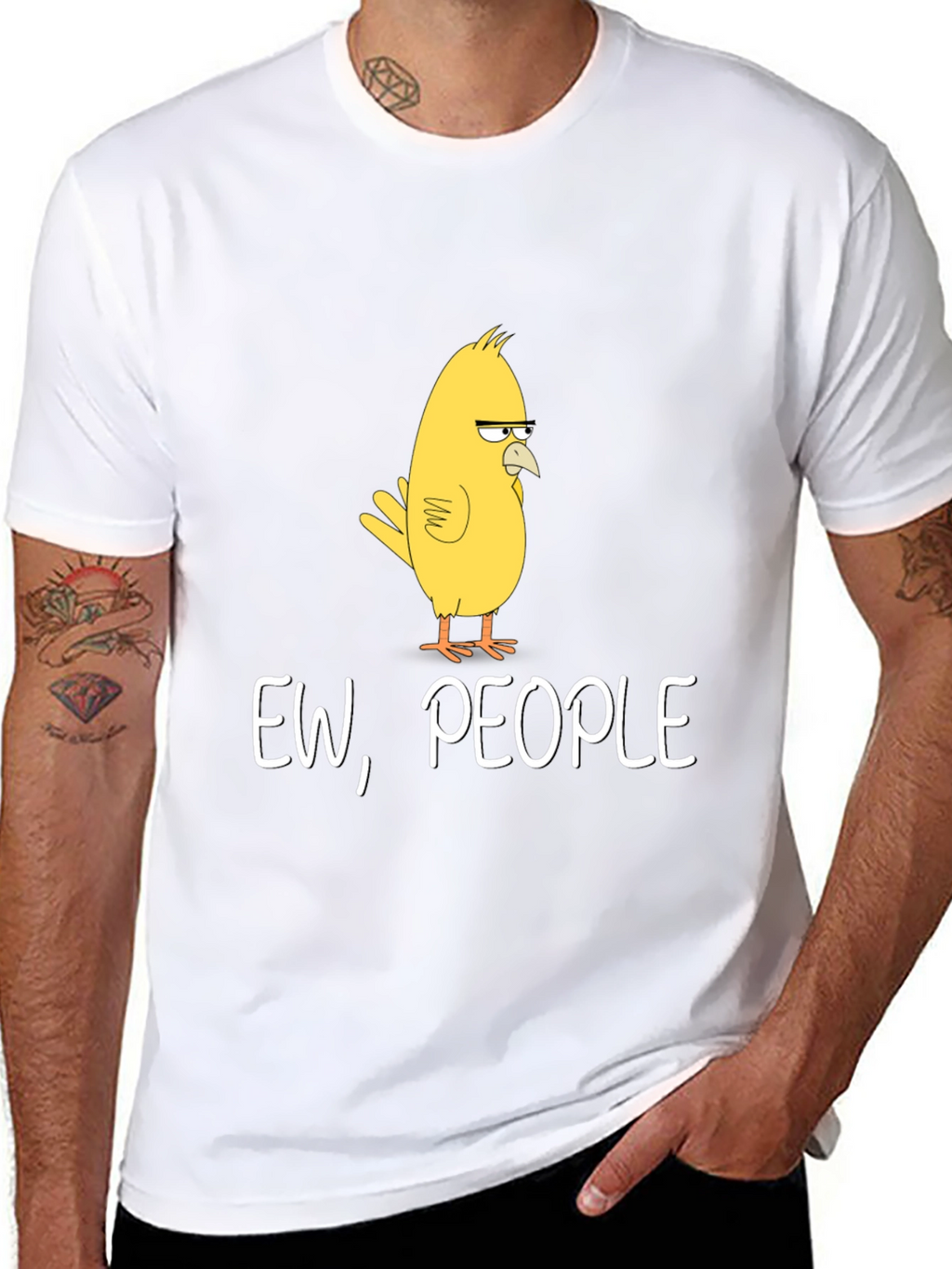 Ew People T-Shirt - Funny Bird Graphic Tee