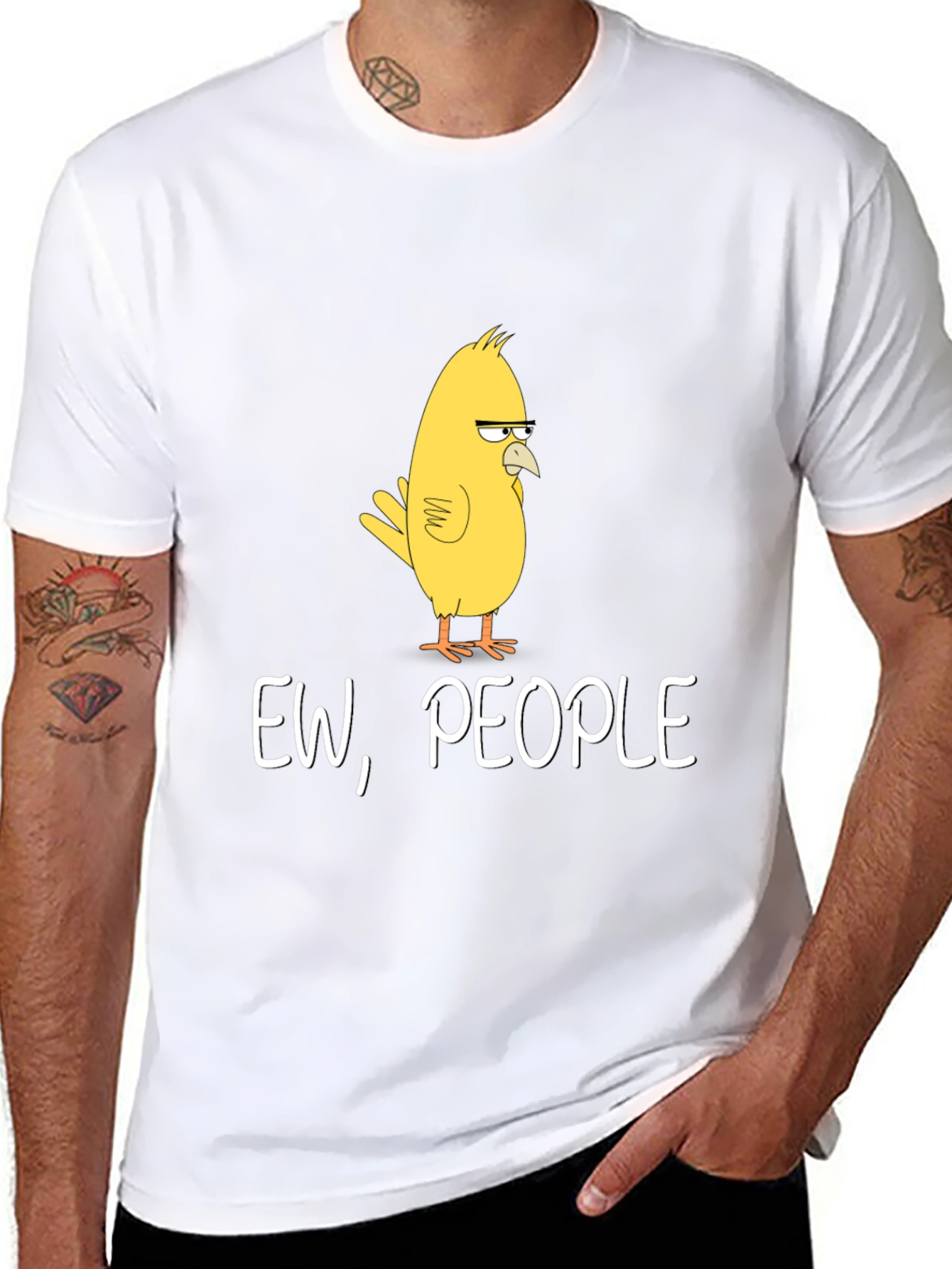 Ew People T-Shirt - Funny Bird Graphic Tee