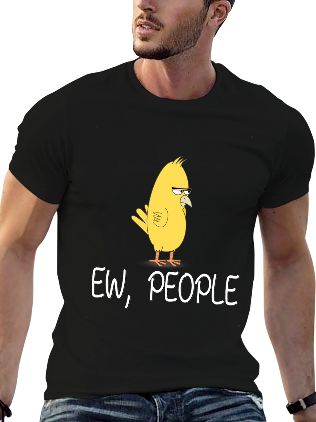 Ew People T-Shirt - Funny Bird Graphic Tee