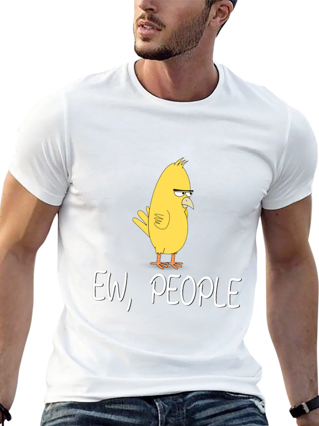 Ew People T-Shirt - Funny Bird Graphic Tee