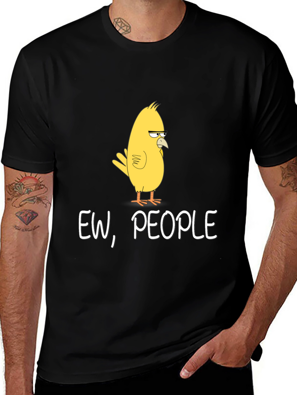 Ew People T-Shirt - Funny Bird Graphic Tee