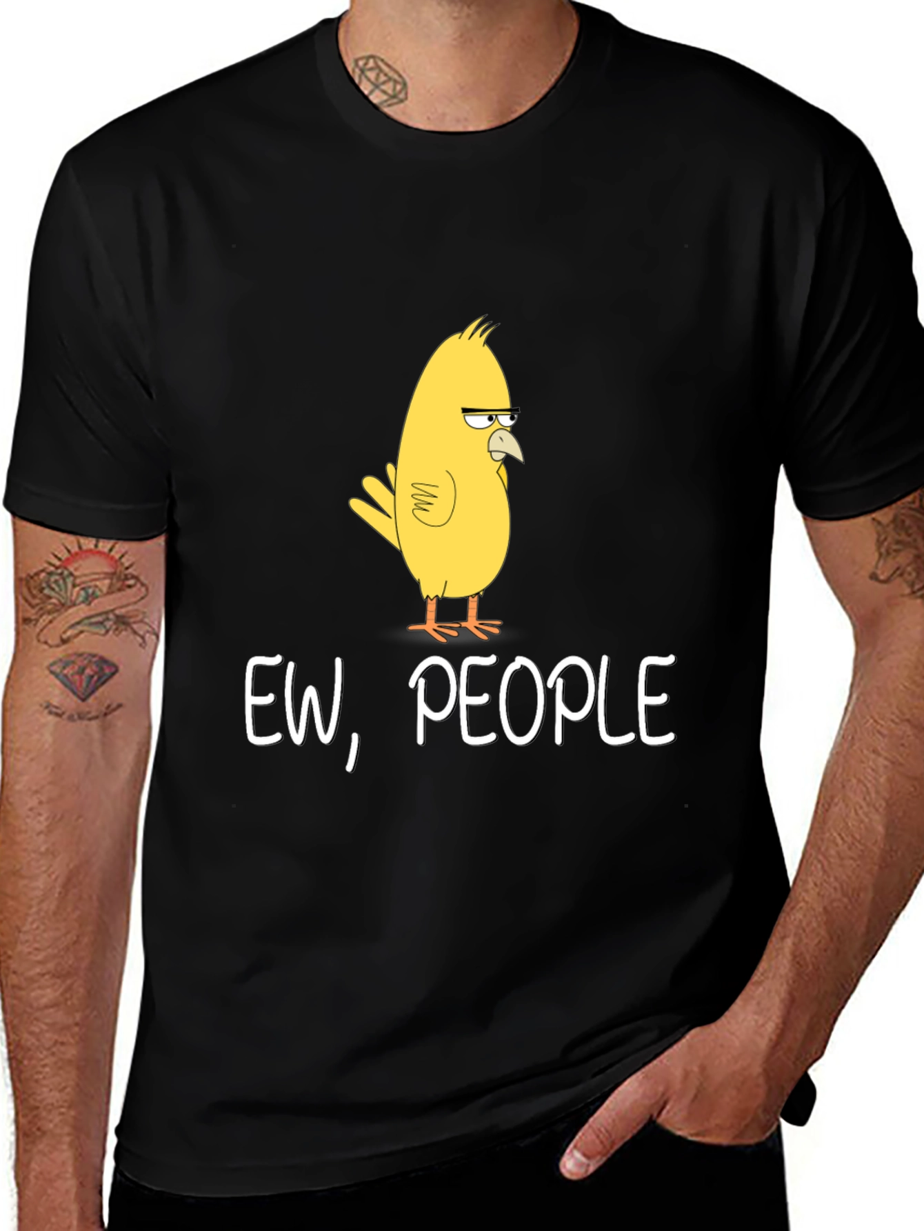 Ew People T-Shirt - Funny Bird Graphic Tee