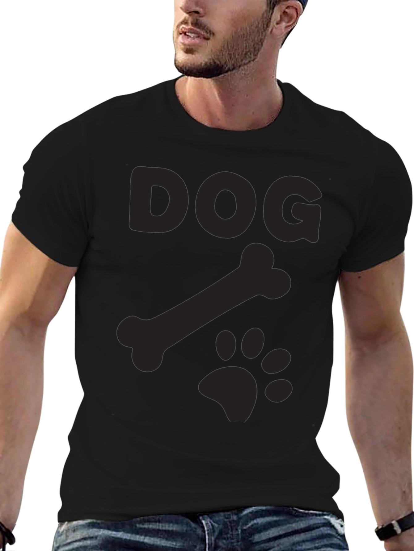 Dog Bone Paw Print T-Shirt