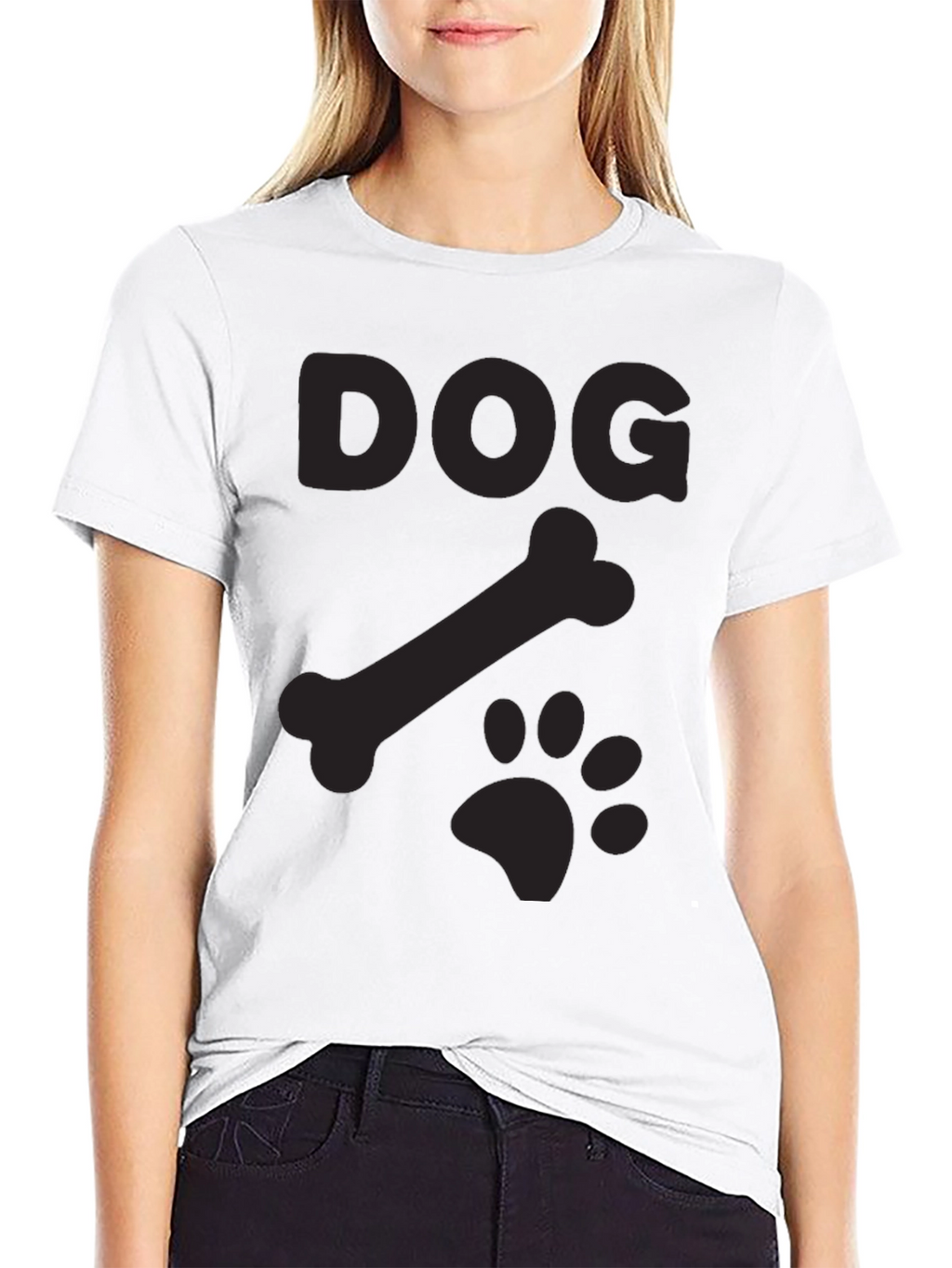 Dog Bone Paw Print T-Shirt