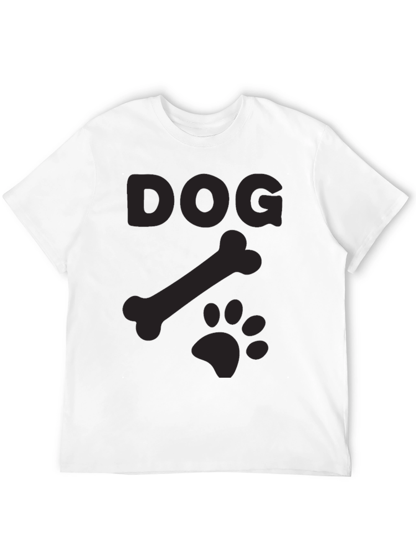 Dog Bone Paw Print T-Shirt