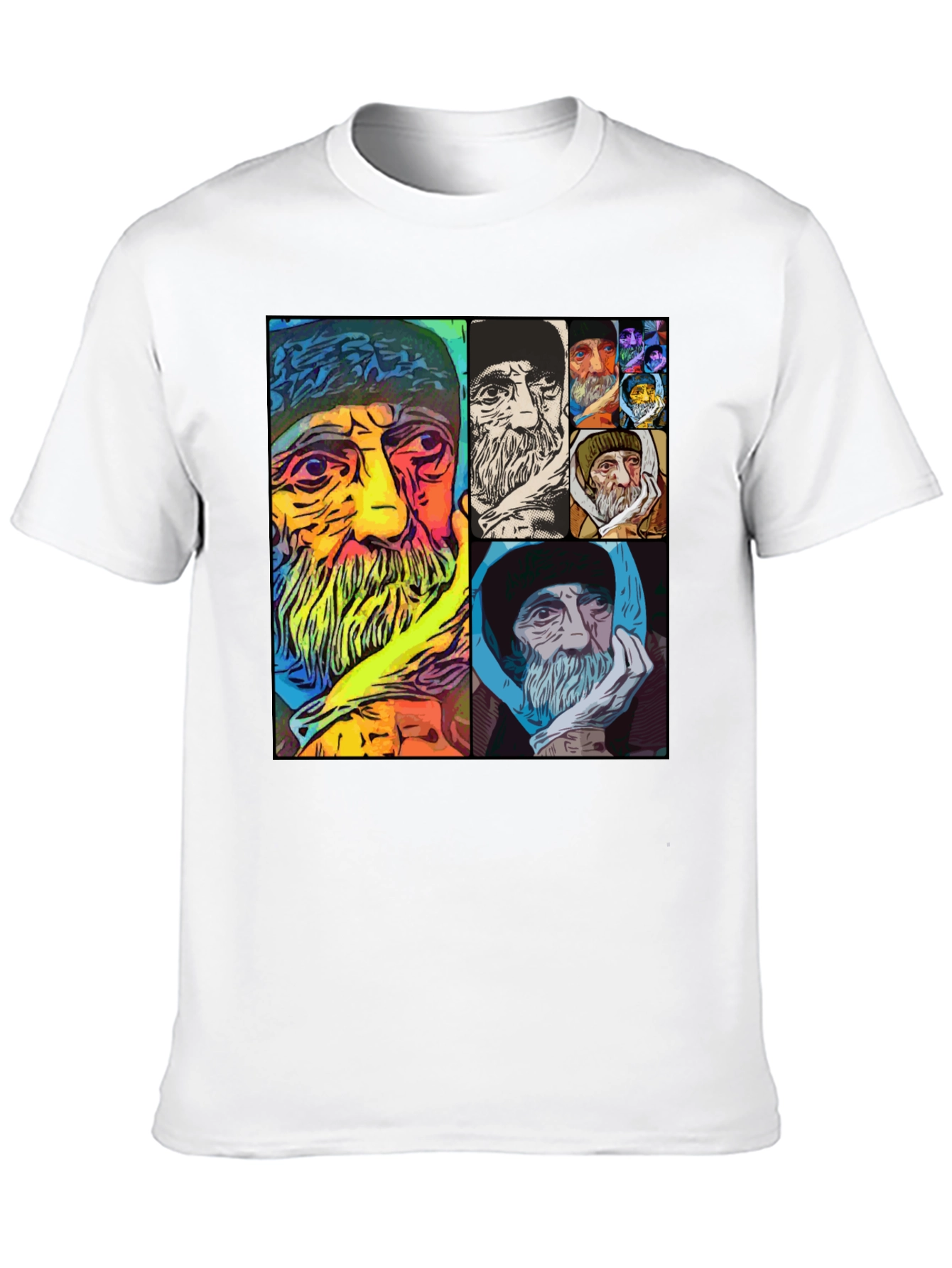 Unique Artistic Portrait Collage T-Shirt