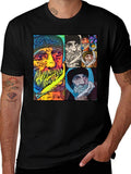 Unique Artistic Portrait Collage T-Shirt
